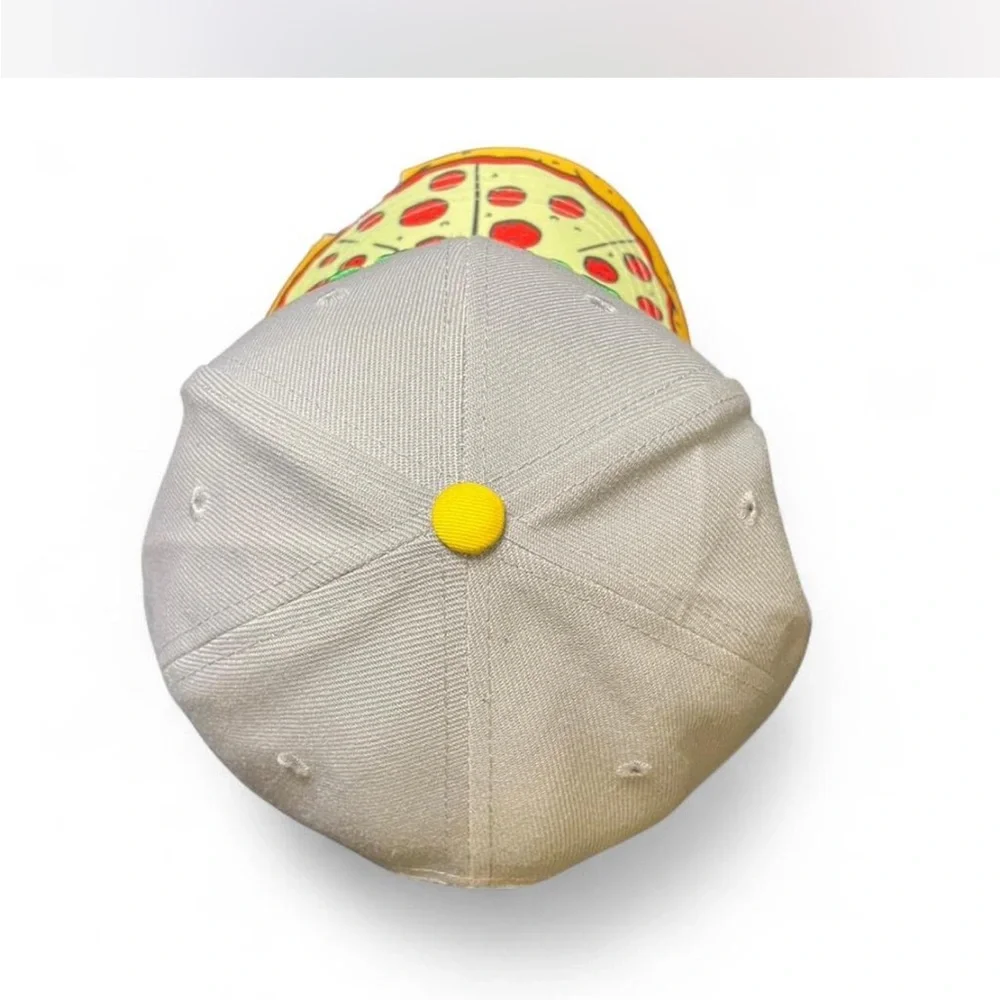 Bioworld Gray and Yellow TMNT Ninja Turtles Pizza Hat - Picture 3 of 5
